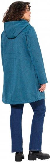Ulla Popken HYPRAR Melange Softshell Jacket Grey Blue - Jacken - Damenjacken in großen Größen