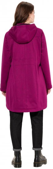 Ulla Popken HYPRAR Melange Softshell Jacket Berry - Jacken - 