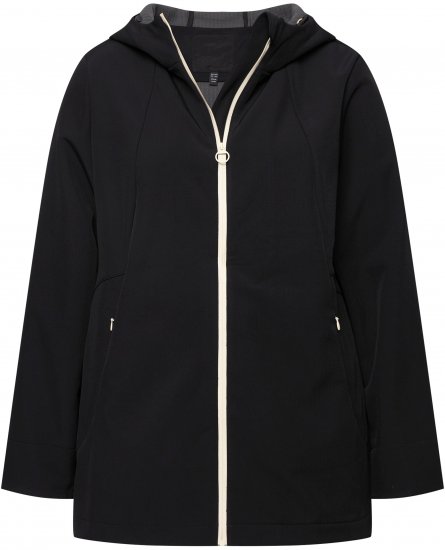 Ulla Popken HYPRAR Water Repellent Softshell Jacket Black - Jacken - Damenjacken in großen Größen
