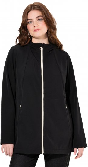 Ulla Popken HYPRAR Water Repellent Softshell Jacket Black - Jacken - Damenjacken in großen Größen