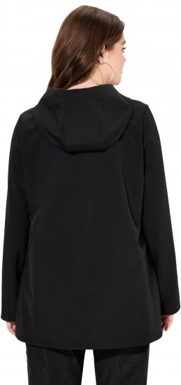 Ulla Popken HYPRAR Water Repellent Softshell Jacket Black - Jacken - Damenjacken in großen Größen