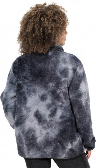 Ulla Popken Teddy Fleece Jacket Graphite Grey - Jacken - 