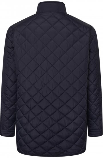 Kam Jeans KV139 Heritage Quilted Parka Jacket Navy - Herren jacken - Herren Jacken in großen Größen