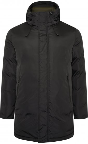 Kam Jeans KV140 Parka Jacket Black - Herren jacken - Herren Jacken in großen Größen