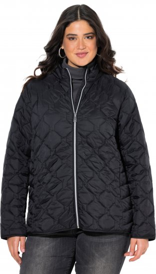 Ulla Popken HYPRAR Lightweight Quilted Water-Repellent Jacket Black - Jacken - 
