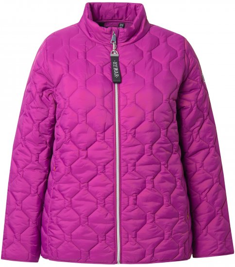 Ulla Popken HYPRAR Lightweight Quilted Water-Repellent Jacket Berry - Jacken - 