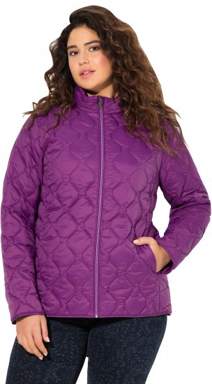 Ulla Popken HYPRAR Lightweight Quilted Water-Repellent Jacket Purple - Jacken - 