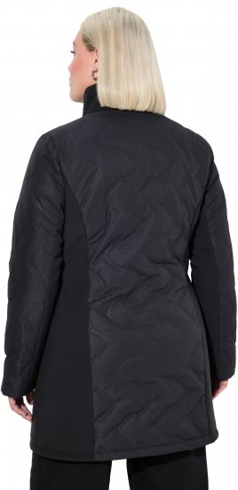 Ulla Popken HYPRAR Laser Quilted Jacket Black - Jacken - 