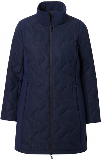 Ulla Popken HYPRAR Laser Quilted Jacket Navy - Jacken - 