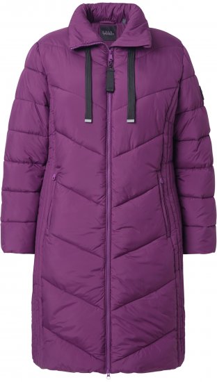 Ulla Popken HYPRAR Longline Water Repellent Jacket Plum - Jacken - Damenjacken in großen Größen