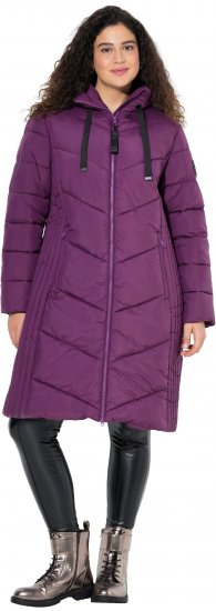 Ulla Popken HYPRAR Longline Water Repellent Jacket Plum - Jacken - Damenjacken in großen Größen