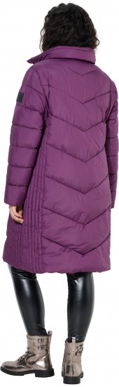 Ulla Popken HYPRAR Longline Water Repellent Jacket Plum - Jacken - Damenjacken in großen Größen