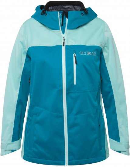 Ulla Popken HYPRAR Lightweight Triple Function Jacket Turquoise - Jacken - 