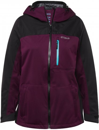 Ulla Popken HYPRAR Lightweight Triple Function Jacket Dark Berry - Jacken - 