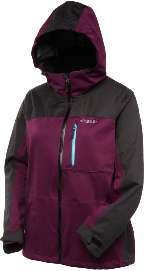 Ulla Popken HYPRAR Lightweight Triple Function Jacket Dark Berry - Jacken - 