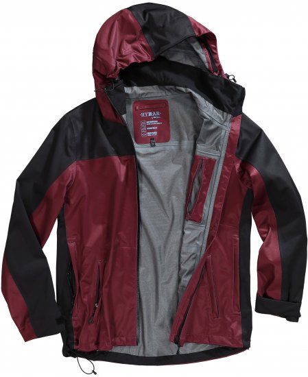Ulla Popken HYPRAR Lightweight Triple Function Jacket Dark Berry - Jacken - 