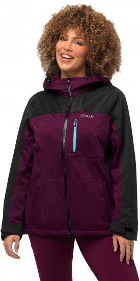 Ulla Popken HYPRAR Lightweight Triple Function Jacket Dark Berry - Jacken - 