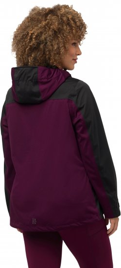 Ulla Popken HYPRAR Lightweight Triple Function Jacket Dark Berry - Jacken - 