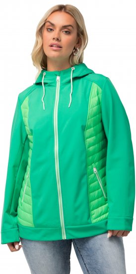 Ulla Popken Hyprar Quilt Mix Jacket Green Spring - Jacken - Damenjacken in großen Größen