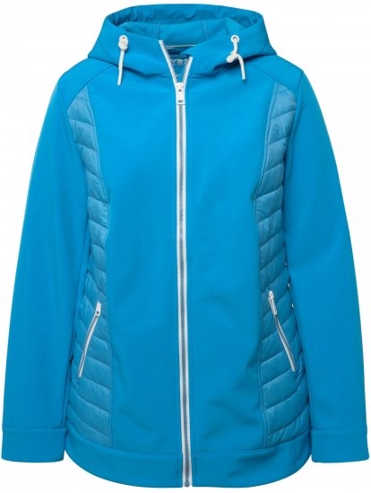 Ulla Popken Hyprar Quilt Mix Jacket Aqua - Jacken - Damenjacken in großen Größen