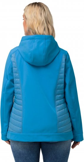 Ulla Popken Hyprar Quilt Mix Jacket Aqua - Jacken - Damenjacken in großen Größen