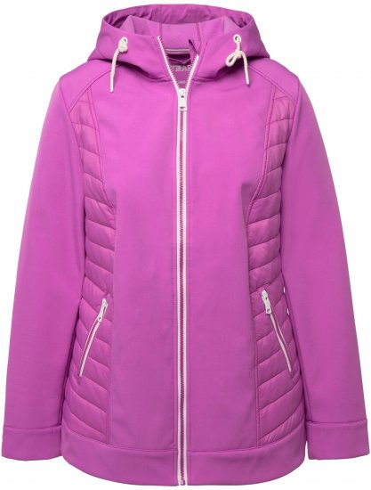 Ulla Popken Hyprar Quilt Mix Jacket Light Heather - Jacken - Damenjacken in großen Größen