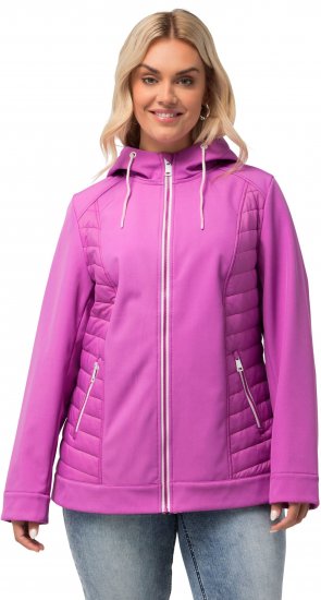 Ulla Popken Hyprar Quilt Mix Jacket Light Heather - Jacken - Damenjacken in großen Größen