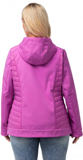 Ulla Popken Hyprar Quilt Mix Jacket Light Heather - Jacken - Damenjacken in großen Größen