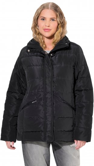 Ulla Popken Quilted Puffer Coat Black - Jacken - Damenjacken in großen Größen