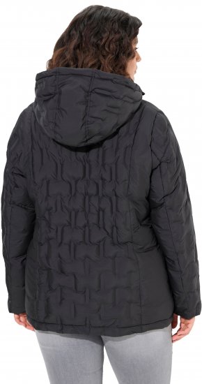 Ulla Popken HYPRAR Channel Quilted Jacket Black - Jacken - Damenjacken in großen Größen