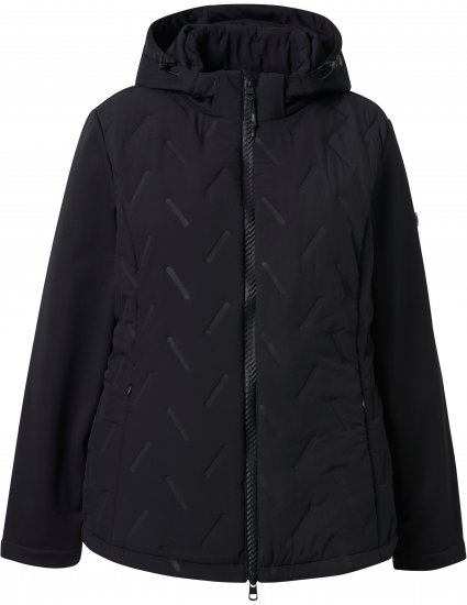 Ulla Popken Triple Function Laser Quilted Softshell Jacket Black - Jacken - Damenjacken in großen Größen