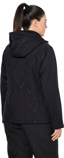 Ulla Popken Triple Function Laser Quilted Softshell Jacket Black - Jacken - Damenjacken in großen Größen