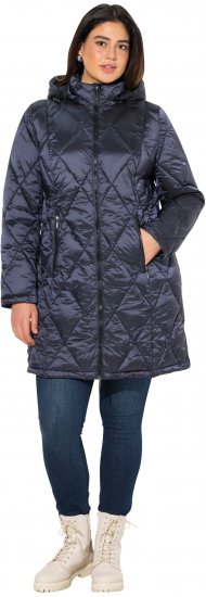 Ulla Popken HYPRAR Diamond Quilted Jacket Night Blue - Jacken - 