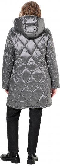 Ulla Popken HYPRAR Diamond Quilted Jacket Silver - Jacken - 