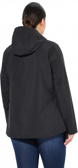 Ulla Popken HYPRAR Toggle Button Microfleece Lined Jacket Black - Jacken - Damenjacken in großen Größen