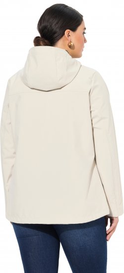 Ulla Popken HYPRAR Toggle Button Microfleece Lined Jacket Light Champagne - Jacken - Damenjacken in großen Größen