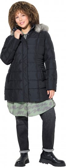 Ulla Popken HYPRAR Quilted Jacket Black - Jacken - Damenjacken in großen Größen
