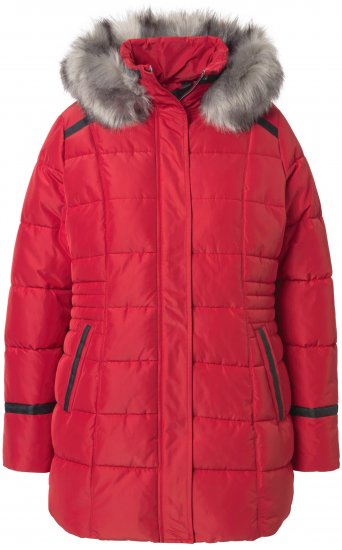 Ulla Popken HYPRAR Quilted Jacket Ruby Red - Jacken - 