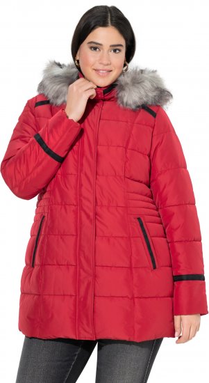 Ulla Popken HYPRAR Quilted Jacket Ruby Red - Jacken - 