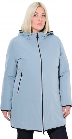 Ulla Popken HYPRAR Reversible Quilted Jacket Grey Blue - Jacken - 