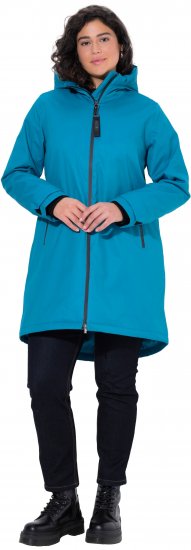 Ulla Popken HYPRAR Triple-Function Longline Jacket Turquoise - Jacken - 