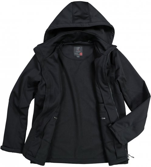 JP1880 Jacket Fleece Lined Softshell Black - Herren jacken - Herren Jacken in großen Größen