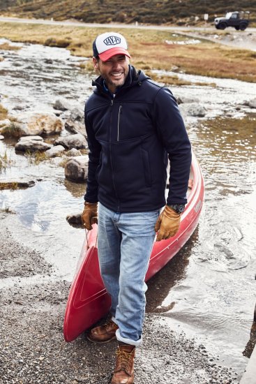 JP1880 Jacket Fleece Lined Softshell Navy - Herren jacken - Herren Jacken in großen Größen