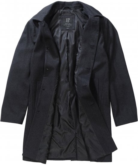 JP1880 Coat Wool Blend Water Repellent Dark Grey - Herren jacken - Herren Jacken in großen Größen