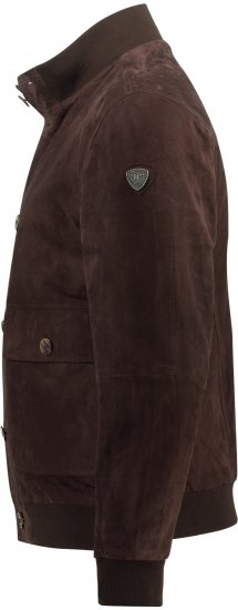 JP1880 Leather Jacket Goat Suede Espresso Brown - Herren jacken - Herren Jacken in großen Größen