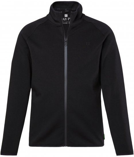 JAY-PI FLEXNAMIC® Golf Sweat Jacket with Zipper Black - Sportbekleidung & outdoor - Sportbekleidung in große größen für herren