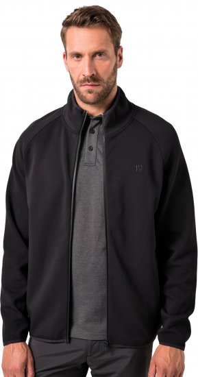 JAY-PI FLEXNAMIC® Golf Sweat Jacket with Zipper Black - Sportbekleidung & outdoor - Sportbekleidung in große größen für herren