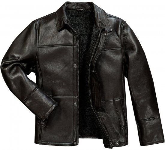 JP1880 Leather Jacket Soft Lamb Nappa Dark Brown - Herren jacken - Herren Jacken in großen Größen