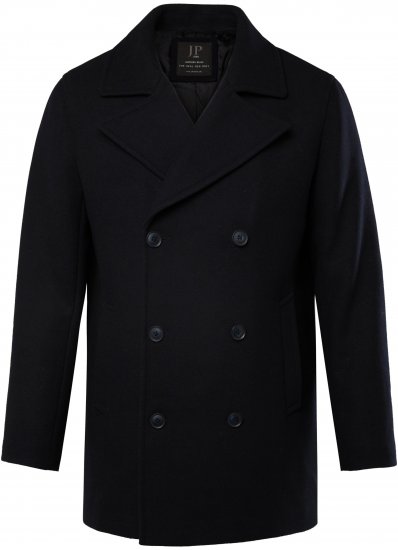 JP1880 Caban Short Double-breasted Overcoat Navy - Herren jacken - Herren Jacken in großen Größen