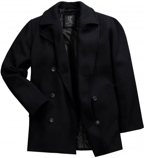 JP1880 Caban Short Double-breasted Overcoat Navy - Herren jacken - Herren Jacken in großen Größen